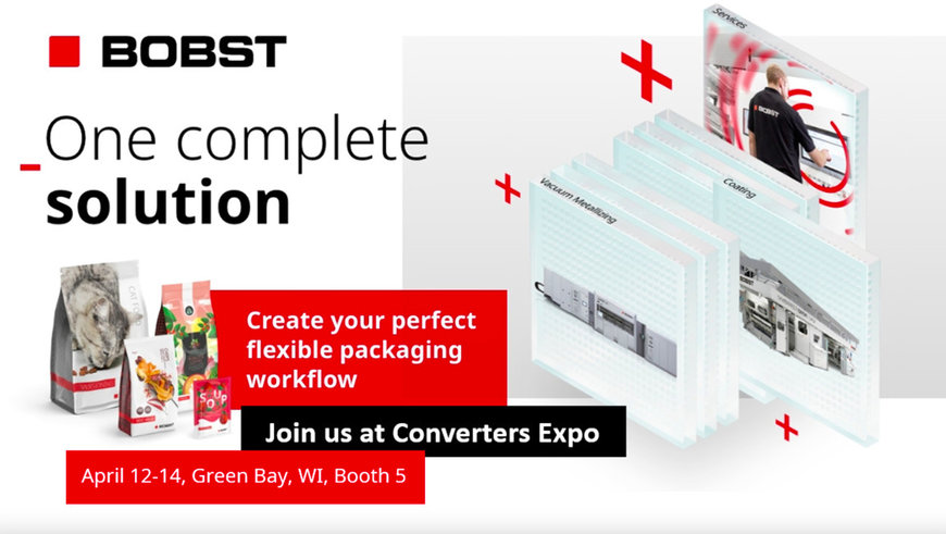 BOBST TO SHOWCASE SUSTAINABLE PAPER-BASED PACKAGING AT CONVERTERS EXPO